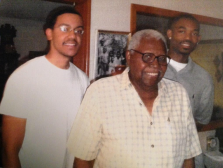 From left to right: Kenneth (brother), Andrew Quire Sr (grandfather), and Antwoin